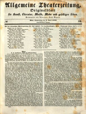 Allgemeine Theaterzeitung Donnerstag 6. April 1843