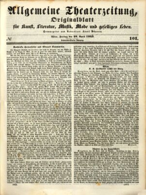 Allgemeine Theaterzeitung Freitag 28. April 1843