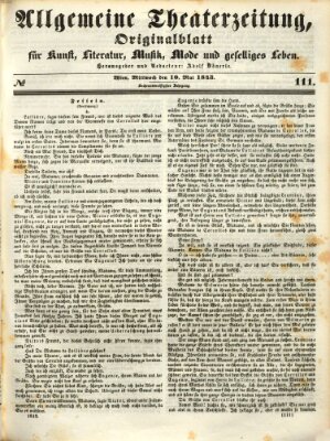 Allgemeine Theaterzeitung Mittwoch 10. Mai 1843