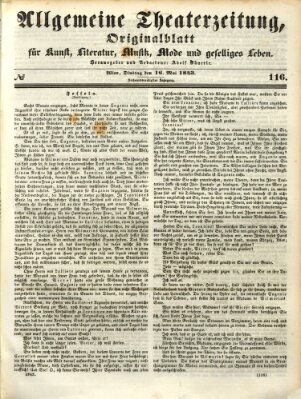 Allgemeine Theaterzeitung Dienstag 16. Mai 1843