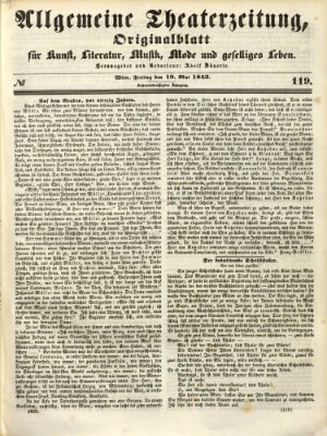 Allgemeine Theaterzeitung Freitag 19. Mai 1843