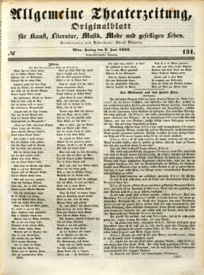 Allgemeine Theaterzeitung Freitag 2. Juni 1843