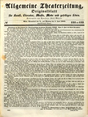 Allgemeine Theaterzeitung Samstag 3. Juni 1843