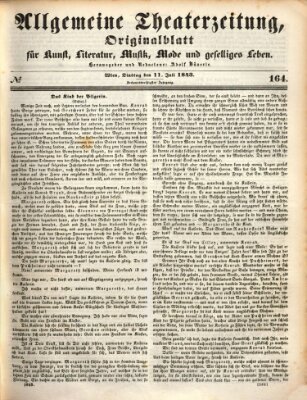 Allgemeine Theaterzeitung Dienstag 11. Juli 1843