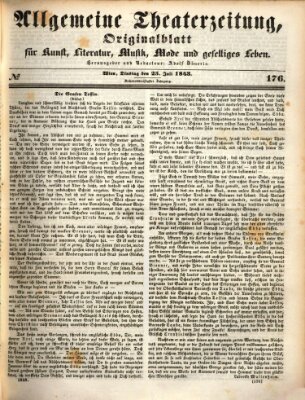 Allgemeine Theaterzeitung Dienstag 25. Juli 1843