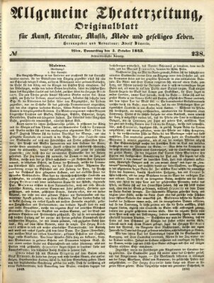 Allgemeine Theaterzeitung Donnerstag 5. Oktober 1843