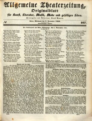 Allgemeine Theaterzeitung Mittwoch 8. November 1843