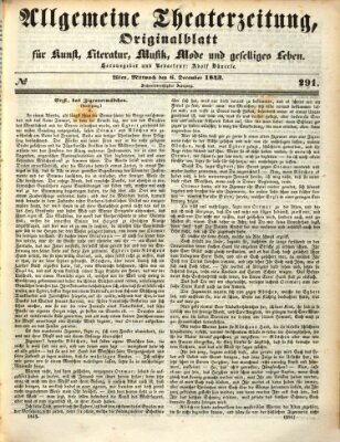 Allgemeine Theaterzeitung Mittwoch 6. Dezember 1843