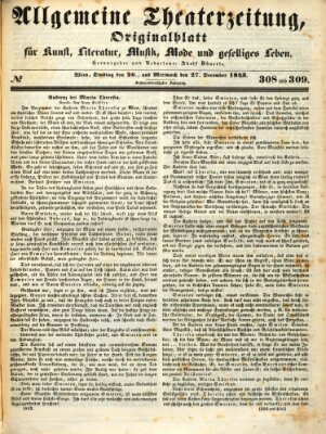 Allgemeine Theaterzeitung Dienstag 26. Dezember 1843