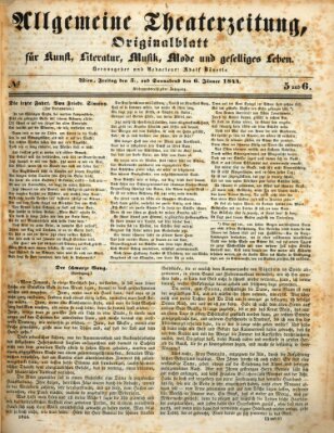 Allgemeine Theaterzeitung Freitag 5. Januar 1844