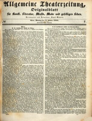 Allgemeine Theaterzeitung Montag 8. Januar 1844