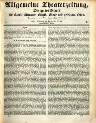 Allgemeine Theaterzeitung Mittwoch 24. Januar 1844