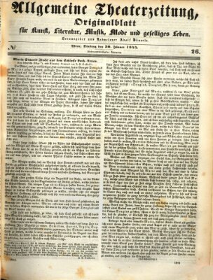 Allgemeine Theaterzeitung Dienstag 30. Januar 1844