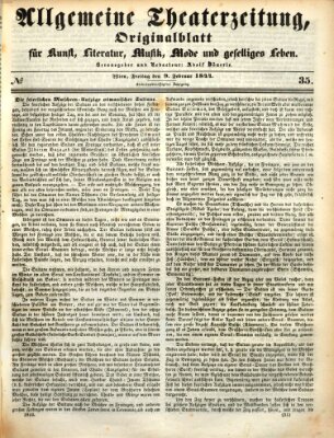 Allgemeine Theaterzeitung Freitag 9. Februar 1844