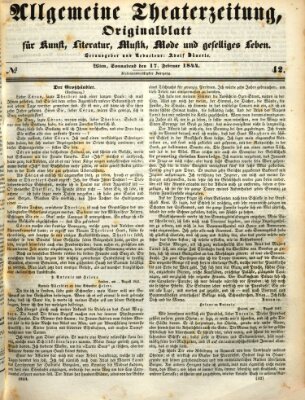 Allgemeine Theaterzeitung Samstag 17. Februar 1844