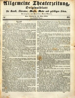 Allgemeine Theaterzeitung Dienstag 19. März 1844