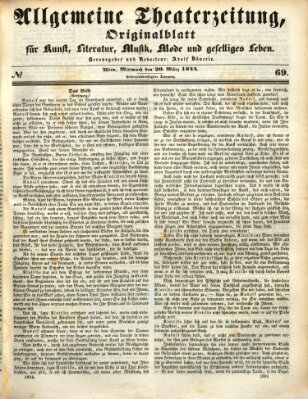 Allgemeine Theaterzeitung Mittwoch 20. März 1844