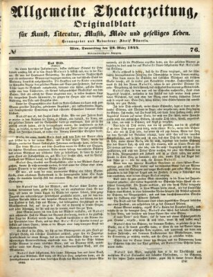 Allgemeine Theaterzeitung Donnerstag 28. März 1844