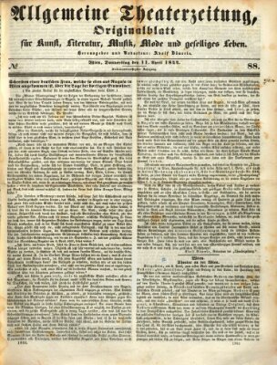 Allgemeine Theaterzeitung Donnerstag 11. April 1844