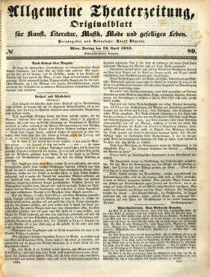 Allgemeine Theaterzeitung Freitag 12. April 1844