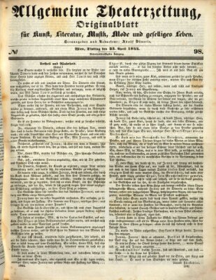 Allgemeine Theaterzeitung Dienstag 23. April 1844