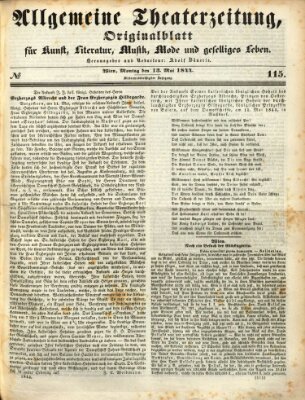 Allgemeine Theaterzeitung Montag 13. Mai 1844