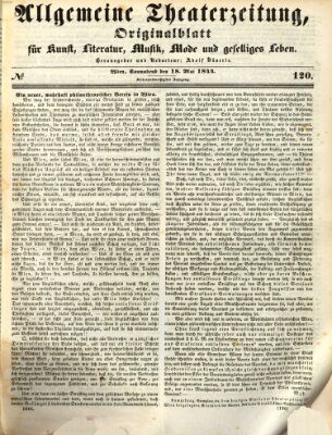 Allgemeine Theaterzeitung Samstag 18. Mai 1844