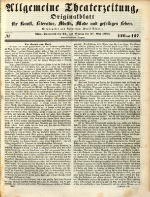 Allgemeine Theaterzeitung Samstag 25. Mai 1844