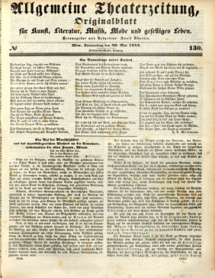 Allgemeine Theaterzeitung Donnerstag 30. Mai 1844