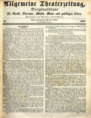 Allgemeine Theaterzeitung Freitag 12. Juli 1844