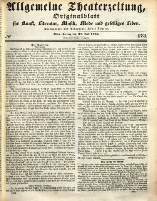 Allgemeine Theaterzeitung Freitag 19. Juli 1844