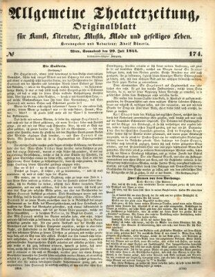 Allgemeine Theaterzeitung Samstag 20. Juli 1844
