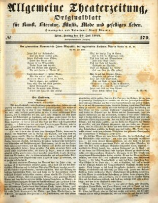 Allgemeine Theaterzeitung Freitag 26. Juli 1844