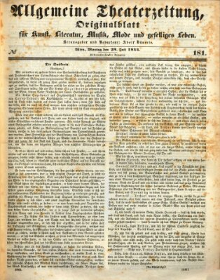 Allgemeine Theaterzeitung Montag 29. Juli 1844