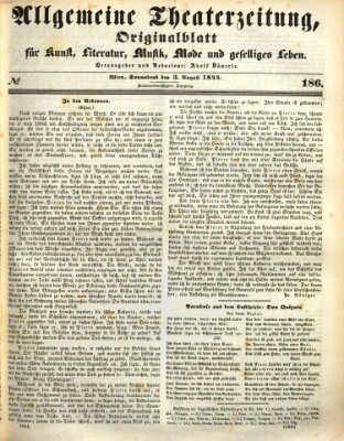 Allgemeine Theaterzeitung Samstag 3. August 1844