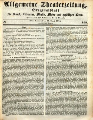 Allgemeine Theaterzeitung Samstag 17. August 1844