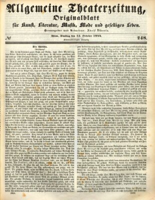 Allgemeine Theaterzeitung Dienstag 15. Oktober 1844