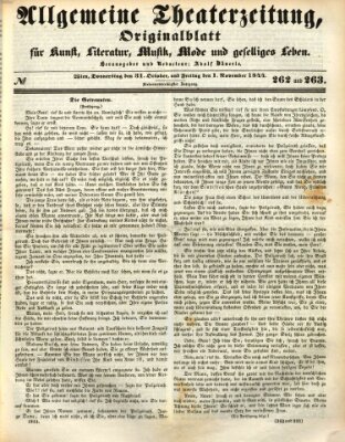 Allgemeine Theaterzeitung Freitag 1. November 1844