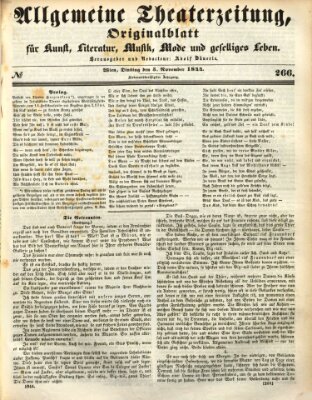 Allgemeine Theaterzeitung Dienstag 5. November 1844