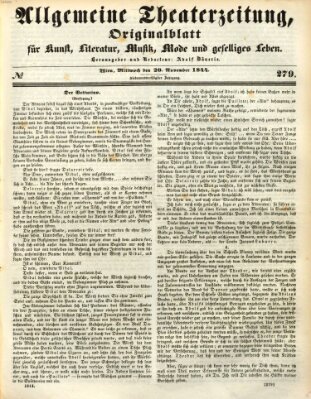 Allgemeine Theaterzeitung Mittwoch 20. November 1844