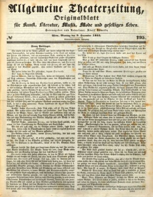 Allgemeine Theaterzeitung Montag 9. Dezember 1844