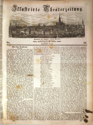 Allgemeine Theaterzeitung Donnerstag 20. Februar 1845