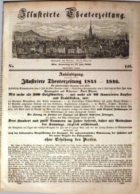 Allgemeine Theaterzeitung Donnerstag 19. Juni 1845