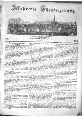 Allgemeine Theaterzeitung Mittwoch 13. August 1845