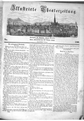 Allgemeine Theaterzeitung Samstag 16. August 1845