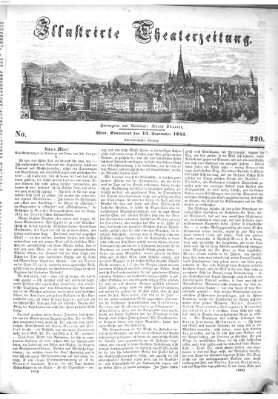 Allgemeine Theaterzeitung Samstag 13. September 1845