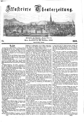 Allgemeine Theaterzeitung Samstag 20. September 1845