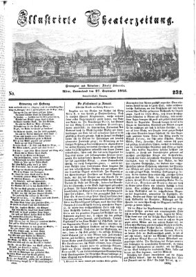 Allgemeine Theaterzeitung Samstag 27. September 1845