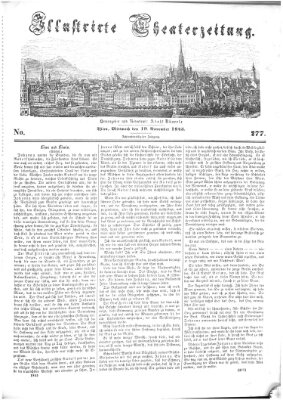 Allgemeine Theaterzeitung Mittwoch 19. November 1845