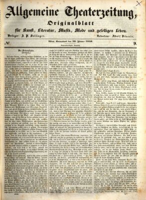 Allgemeine Theaterzeitung Samstag 10. Januar 1846